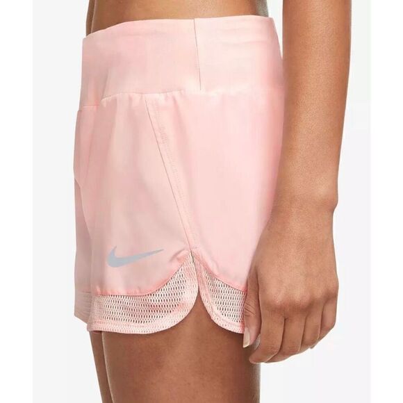 NIKE DRI-FIT CREW BREATHE SHORTS- PINK - Picture 3 of 11